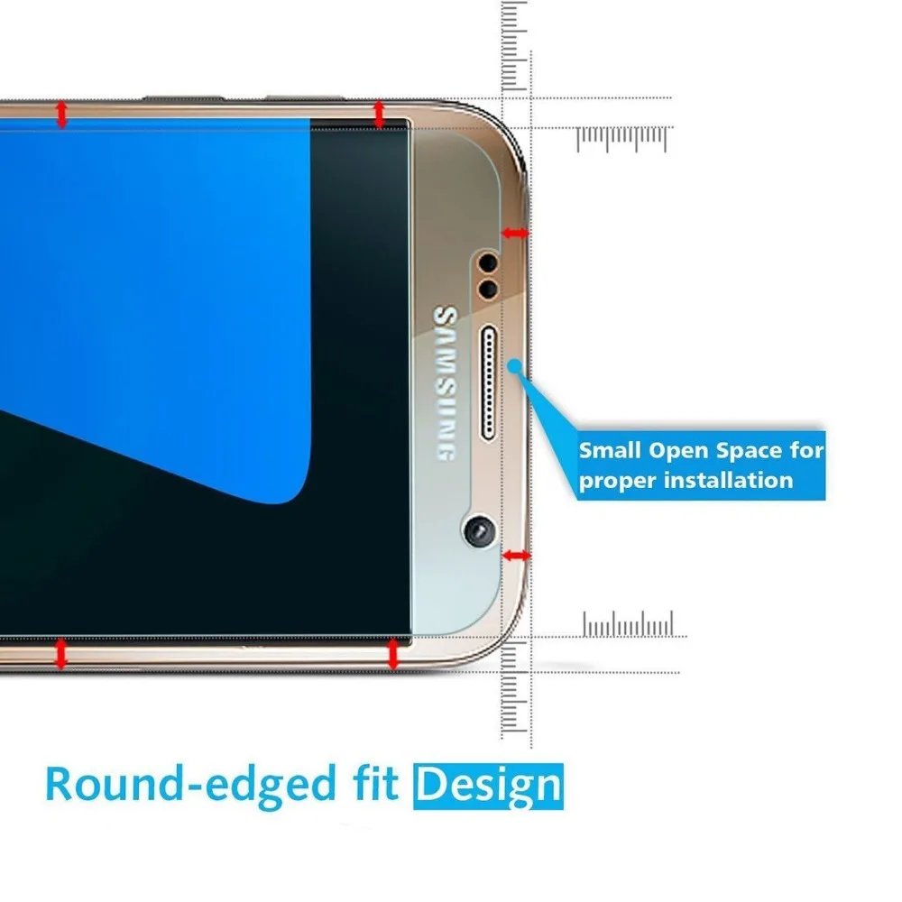 Закаленное стекло для Samsung Galaxy s7 Note 2 3 4 5 Премиум протектор экрана S3 S4 S5 S6