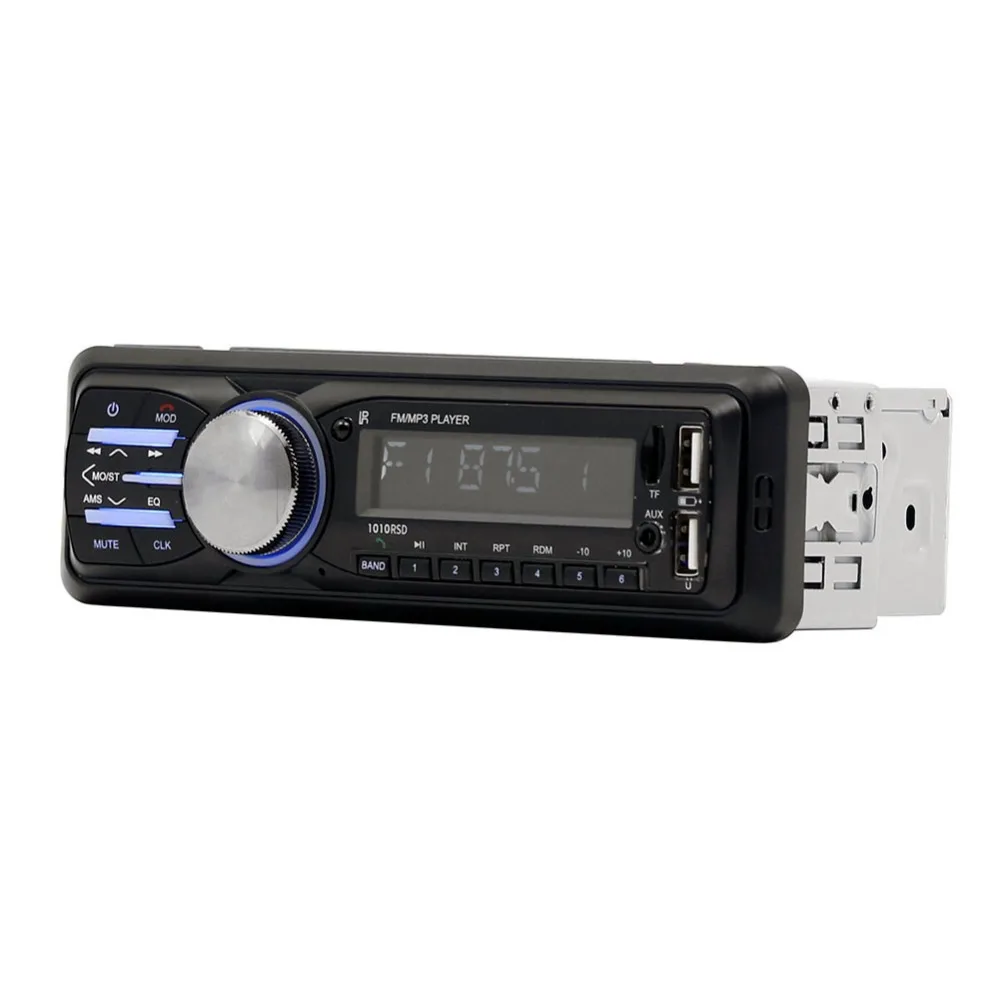 Авторадио Bluetooth Handsfree Автомагнитола RDS FM Aux приемник автомобильный аудио SD USB 1 din