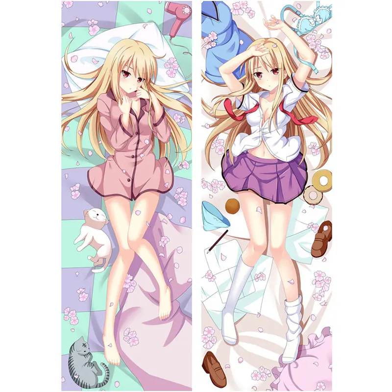Карнавальный костюм в стиле аниме; Pet девушка Sakurasou Подушка Чехол Сиина Масиро наволочка сексуальная девушка двухсторонняя постельные принадлежности тела обнимающаяся Подушка Чехол