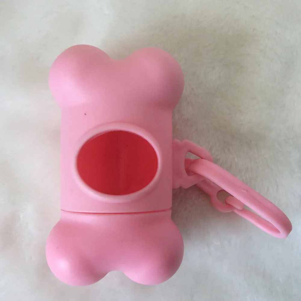 2017 акция 2 шт. розовые/черные сумки для собак чехол Диспенсер типа кости домашних