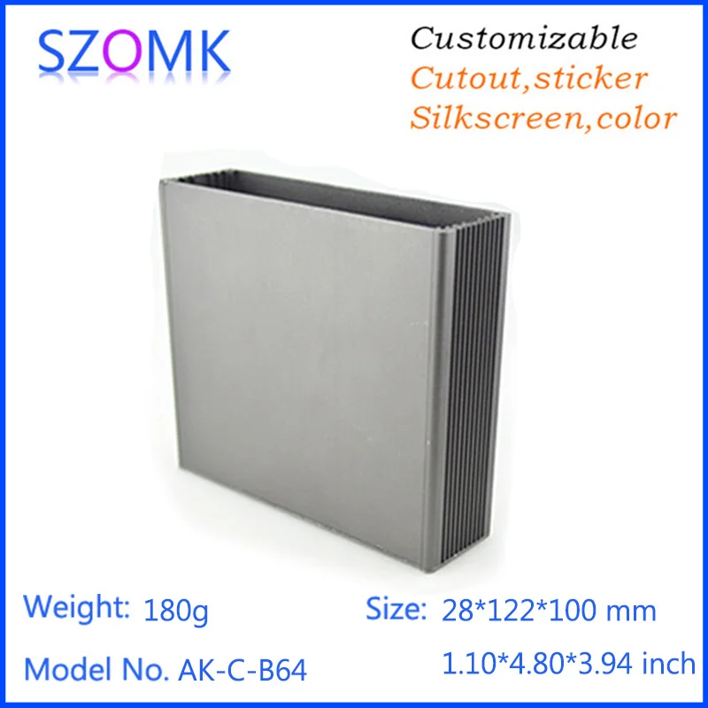 Анодированная Алюминиевая Экструзионная коробка для проектов сделай сам блок