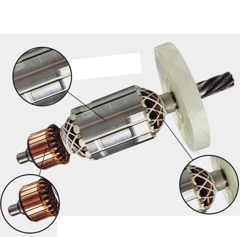 AC220-240V 7 зубьев двигателя якорь 516148-3 516149-1 Замена для MAKITA HM0810 HM0810B HM0810T 0811 0810 0842 0840 |