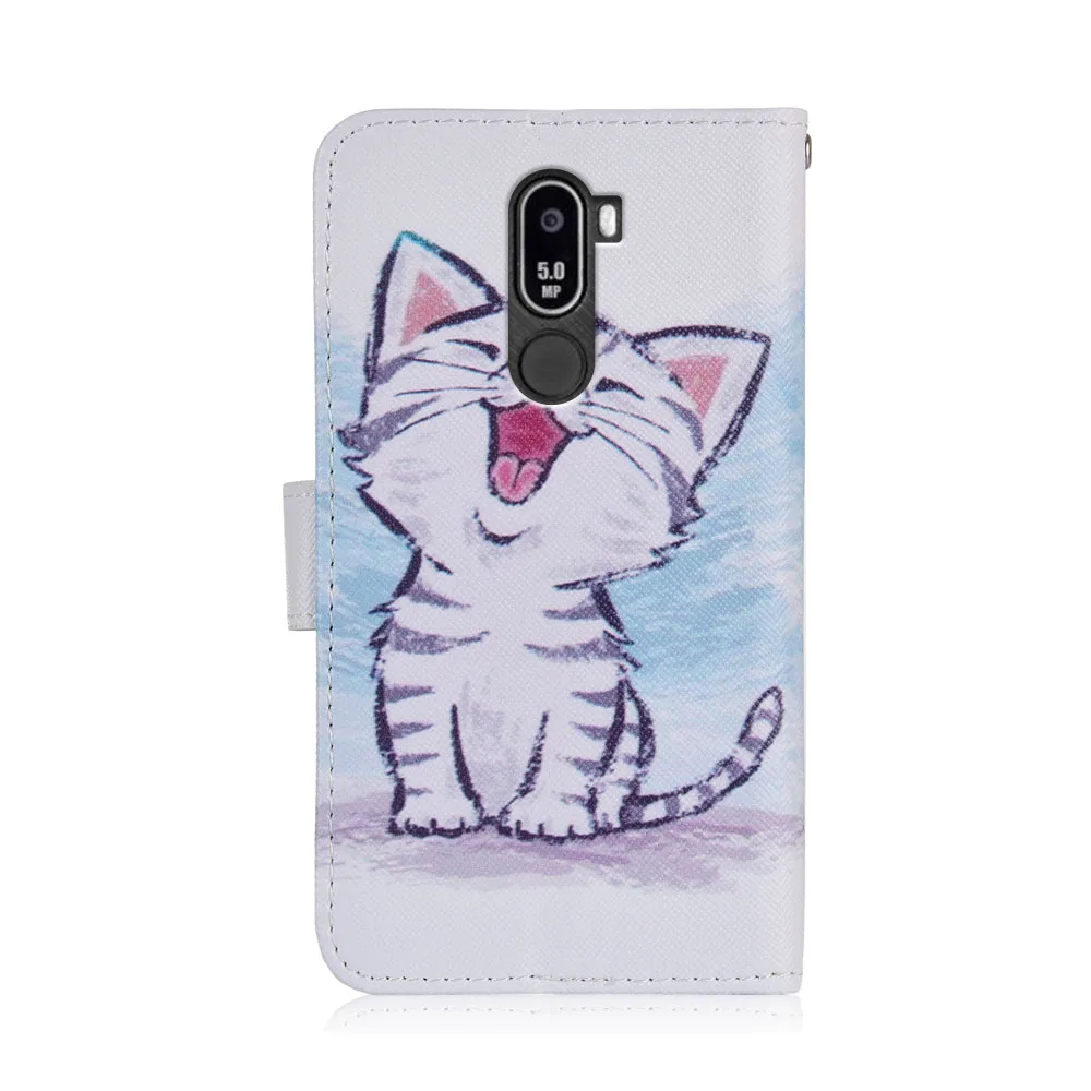Чехол-бумажник с рисунком из мультфильма для Black Fox B4 mini NFC из искусственной кожи, Модный милый чехол для телефона с изображением единорога, кошки, совы, бабочки