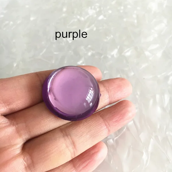 purple 25 шт. большой куполообразный акриловый кабошон, 30 мм круглая плоская спина, кабошон, DIY ювелирные изделия или поделки акриловый камень, скрапбукинг украшения - Цвет: purple
