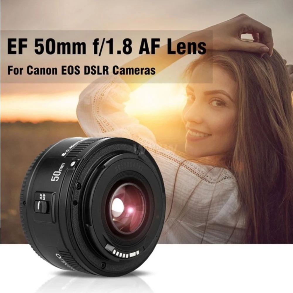 Объектив YONGNUO YN50mm F1.8 с большой апертурой и автофокусом объектив DSLR для камеры canon