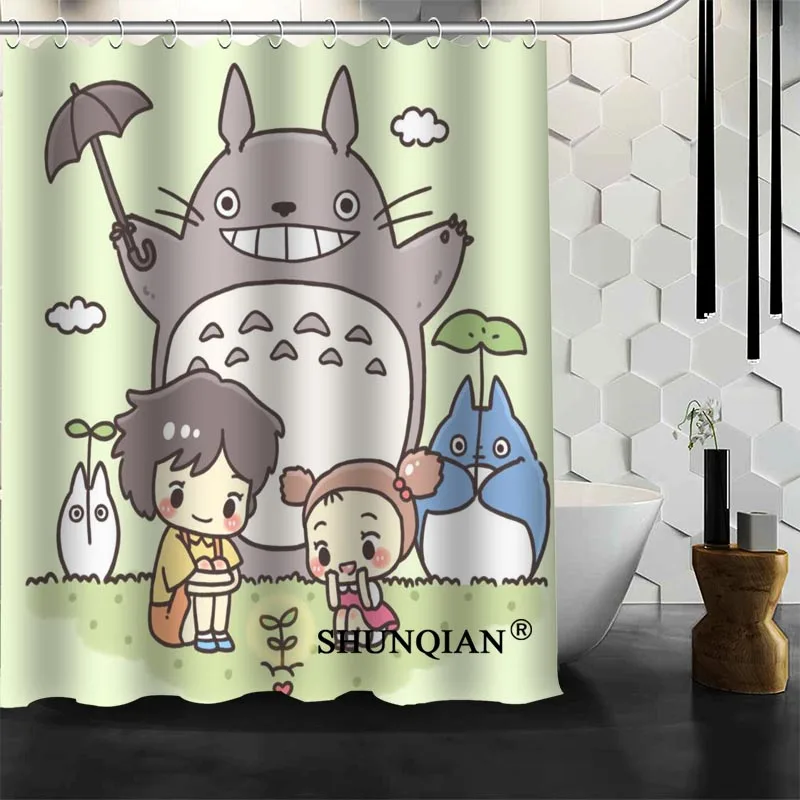Лучшая Красивая занавеска для душа My Neighbor Totoro ванной водонепроницаемая из ткани
