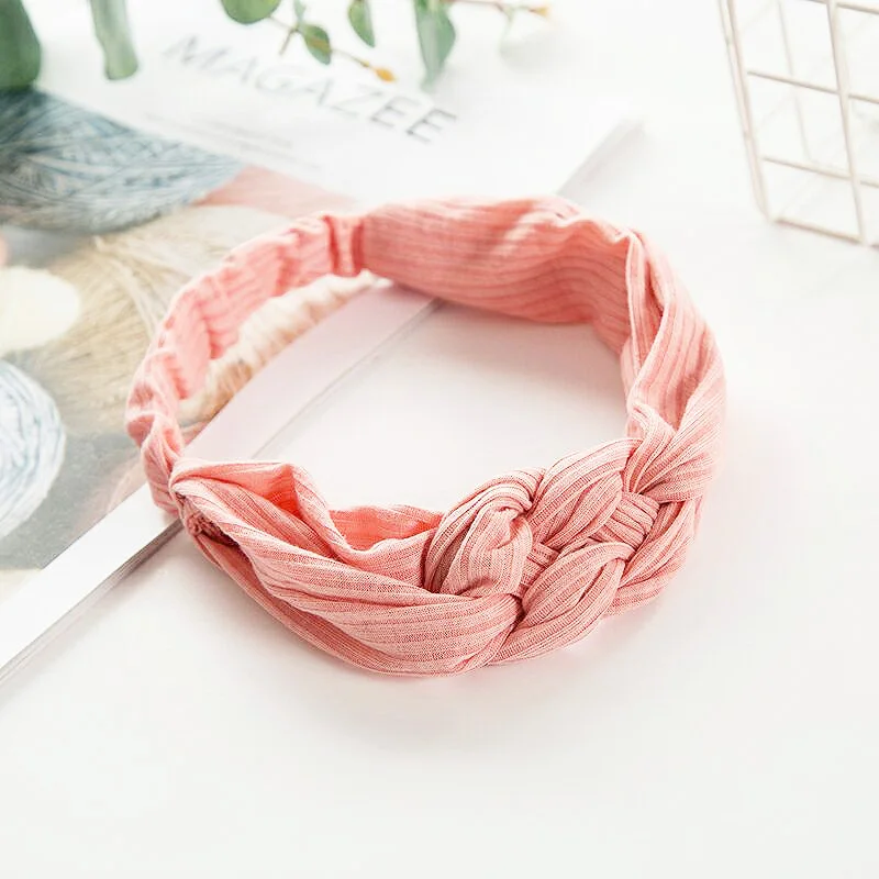 

Sale 2018 New Elasticity Girls high quality Korean Knot Headband For Women Headwrap Femmal Turban