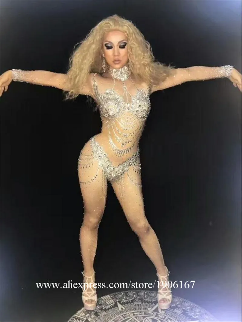 Sexy Lady Stage Performance Ballroom Costume Nightclub Party Evening Dress TV Model Catwalk Show Pole Belly Dance Suit Clothes | Дом и сад