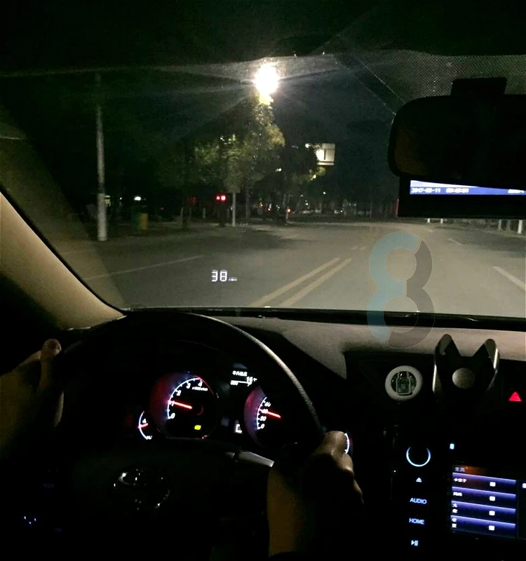 Белый Цвет автотранспортных средств a100s HUD талии Мониторы OBD2 вождения компьютер