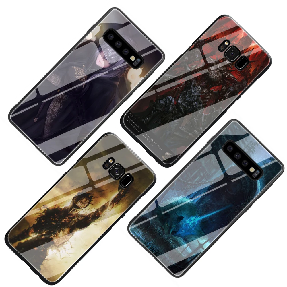 Dark souls закаленное Стекло чехол для телефона чехол для samsung Galaxy S7 край S8 9 10, 8, 9, 10, плюс A10 20 30 40 50 60 70