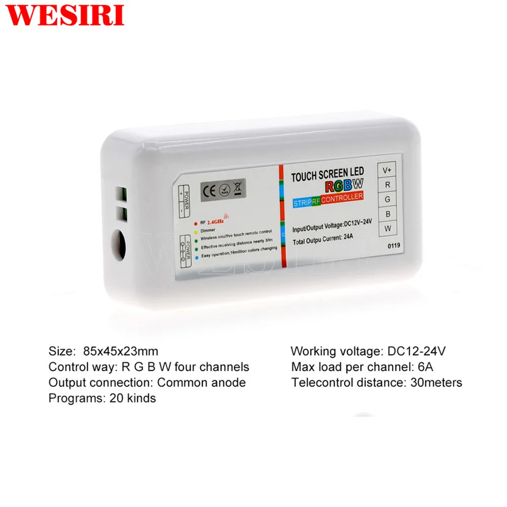 Беспроводной радиоСветодиодный отный RGB/RGBW контроллер для светодиодных лент 2 4