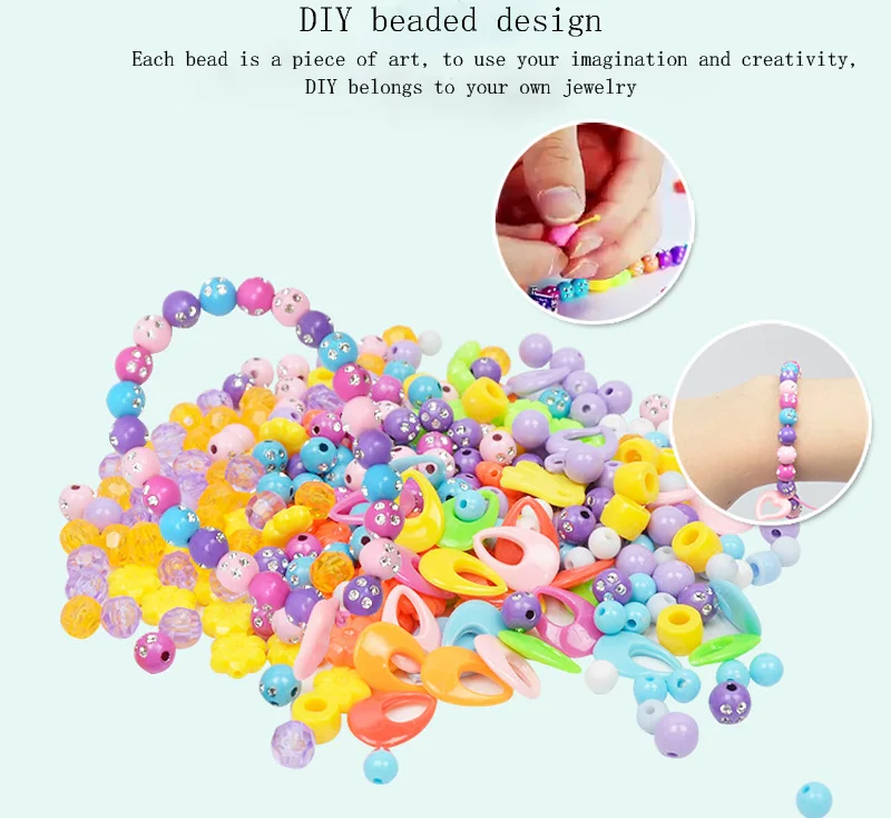 Новая собранная обувь DIY игрушки ручная головоломка бусины браслет из бусин девочка детские игрушки