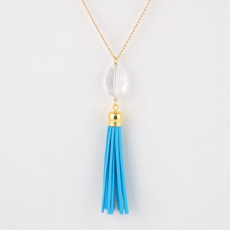 Женское ожерелье с подвеской длинное в Корейском стиле из акрилового