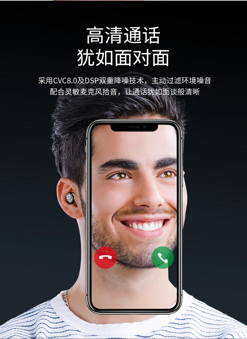 ABDO TWS Sport Earbuds X8S Upgrade Bluetooth Wireless earphone