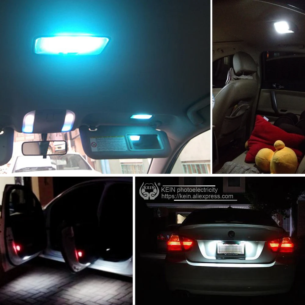 KEIN C3W C5W C10W SV8.5 гирлянда светодиодный ная Автомобильная CANBUS подсветка номерного