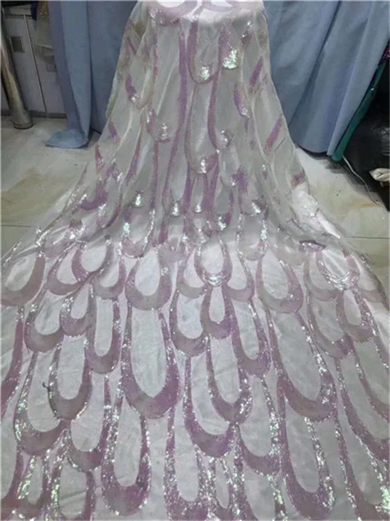 Нигерийская кружевная ткань 2018 высокое качество африканский тюль с 3D блестками