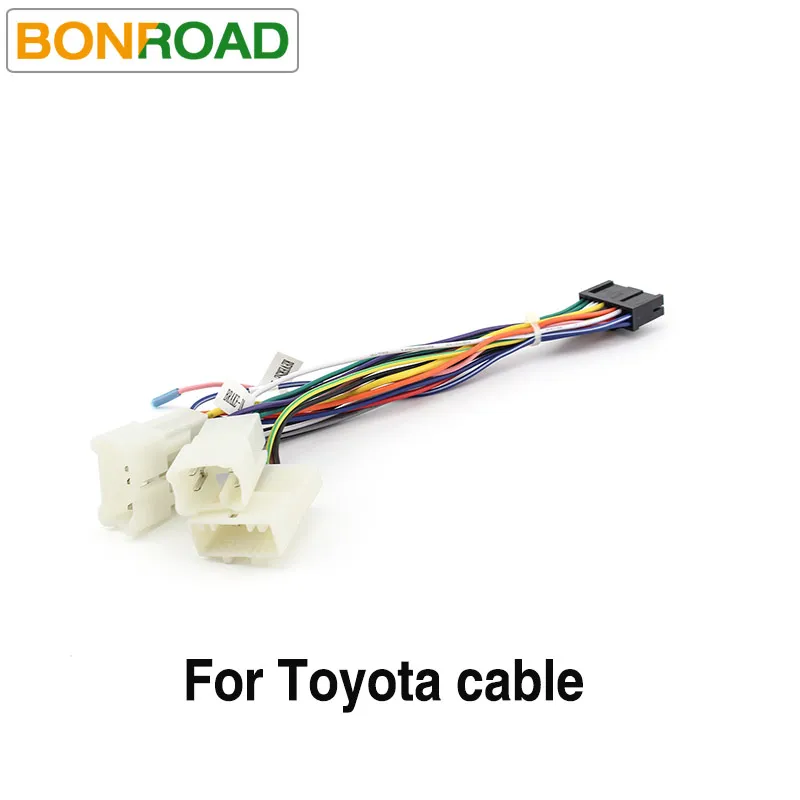 ISO for Toyota Bonroad C106 автомобильное радио ISO кабели для Nissan, он не подходит для x tril t31 для Honda ISO для Toyota для Suzuki - Название цвета: ISO for Toyota