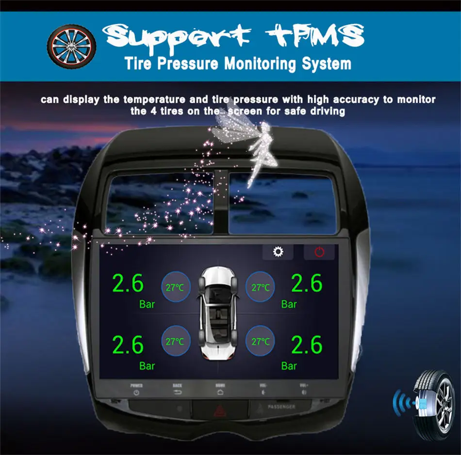 10," Android 8,1 Восьмиядерный Автомобильный gps радио для Mitsubishi ASX Citroen C4 peugeot 4008 navi 2 din мультимедиа 4 Гб+ 64 Гб Радио стерео
