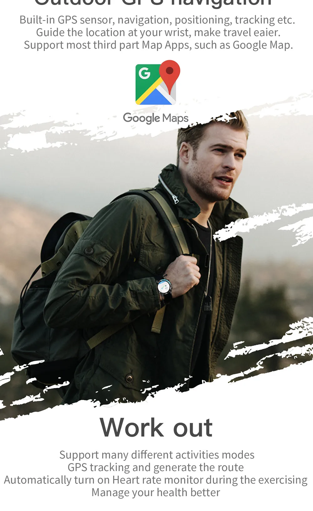 Interpad Android 7,1 OS Смарт часы для мужчин 4G gps wifi Smartwatch 1 ГБ 16 ГБ MTK6739M для xiaomi huawei Apple iphone телефон часы