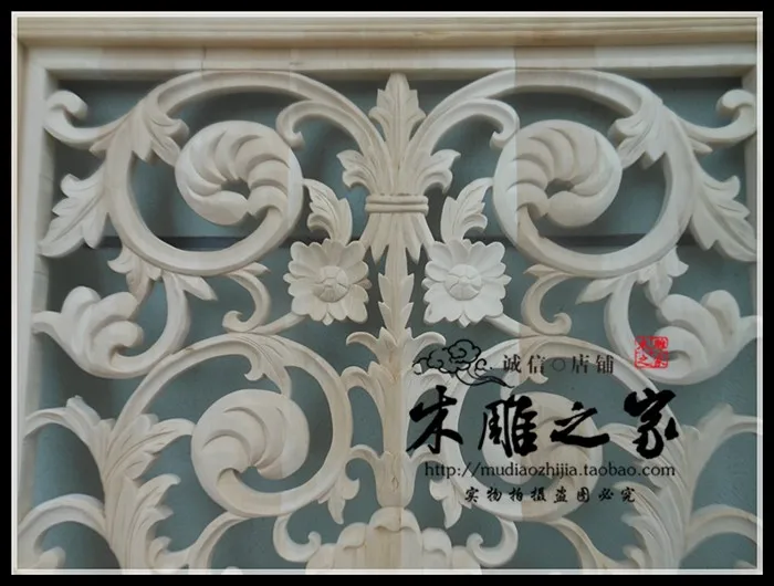 Деревянная резьба Dongyang в современном европейском стиле Полые Перегородки из
