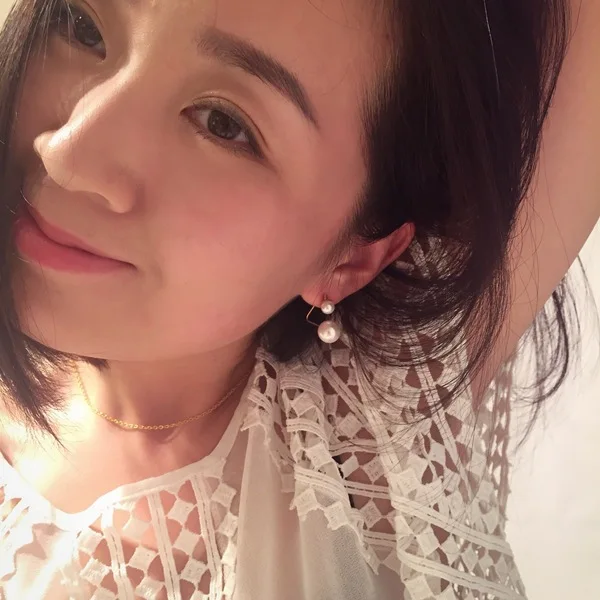 Настоящие серьги с кисточками Aretes E1015 han edition, индивидуальные серьги с открытым жемчугом, прекрасный двойной треугольник