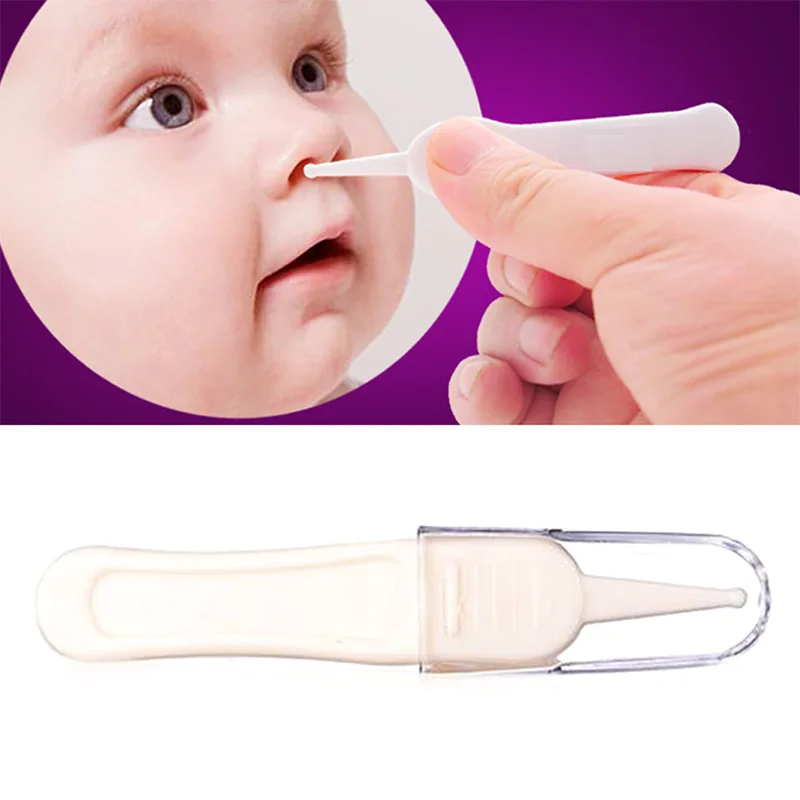 Baby Dig Booger клипса чистые уши нос Пинцет для пупка младенцев безопасные пинцеты