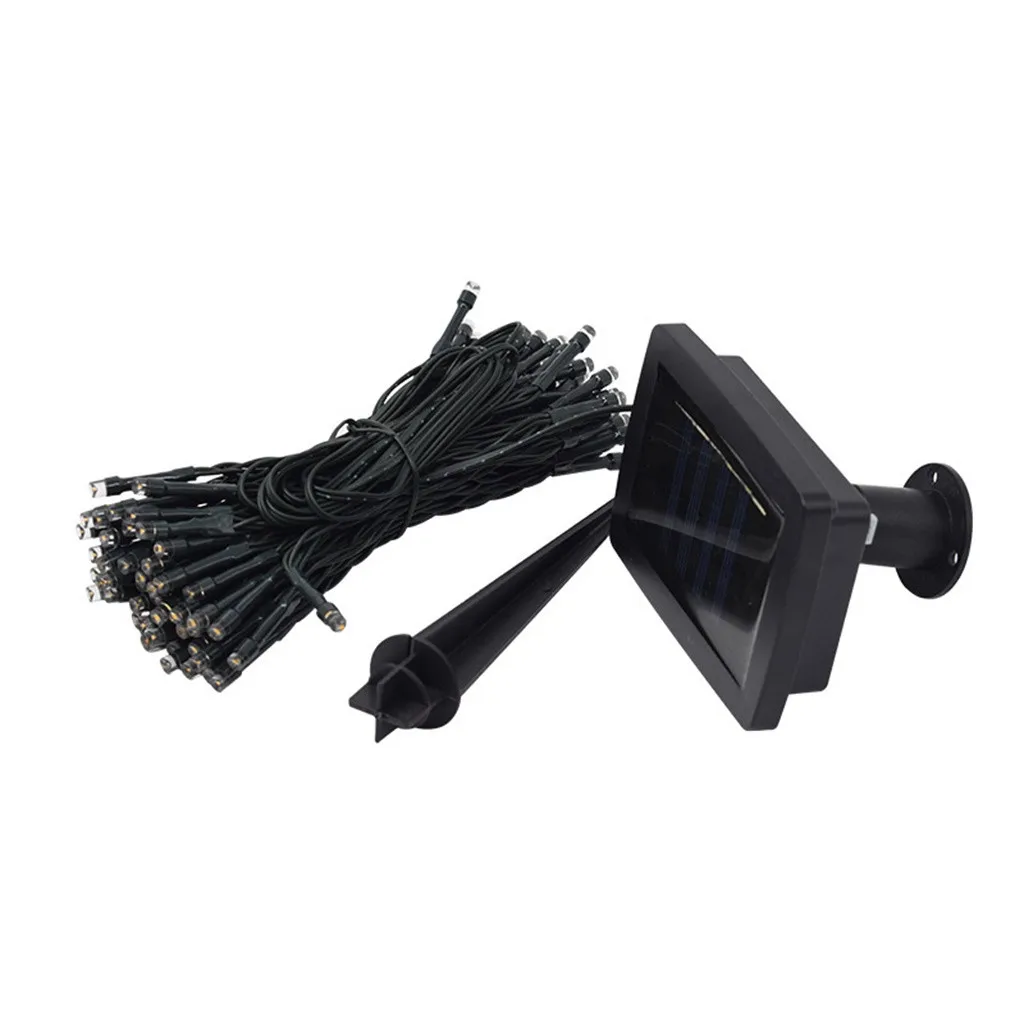 Открытый RF 12 м 100 LED Солнечная энергия Сказочный свет гирлянда лампа для вечеринки