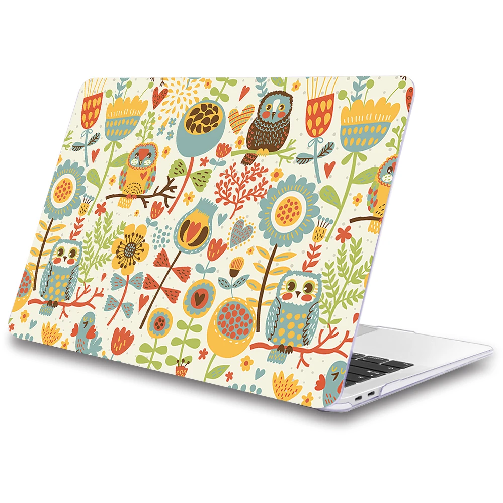 Чехол с совой для ноутбука Apple macbook Air Pro retina 11 12 13 15 для Mac book 13,3 дюймов с сенсорной панелью