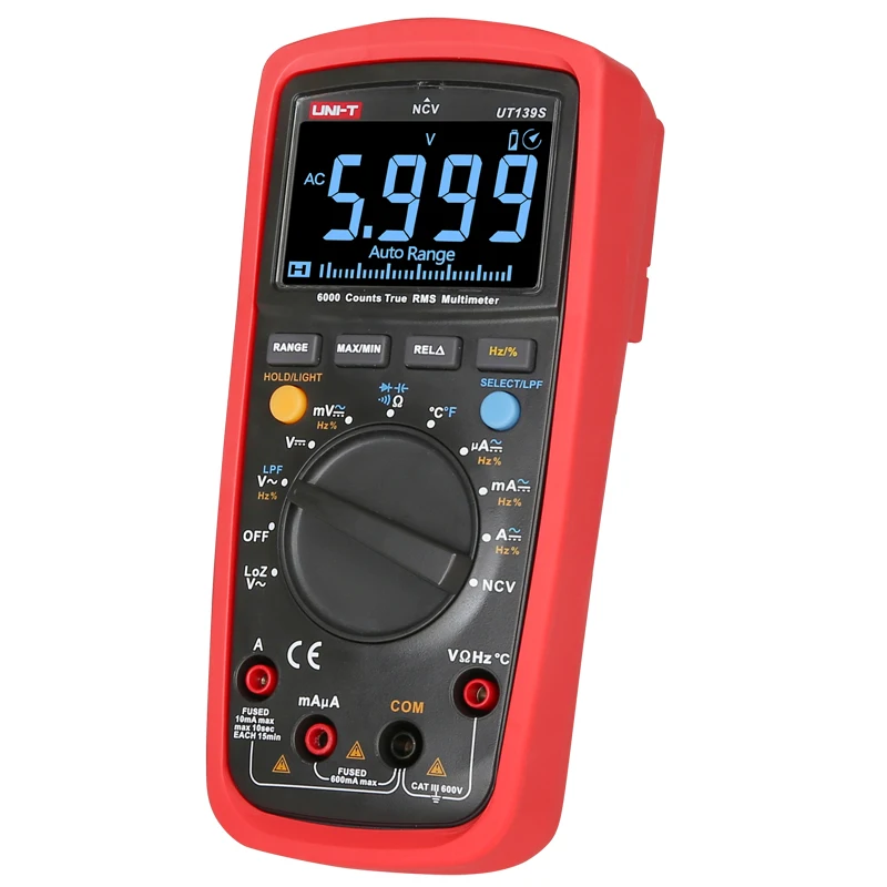 UNI-T UT139A/UT139B/UT139C/UT139E/UT139S True RMS цифровой мультиметр; VFD/NCV/измерение температуры