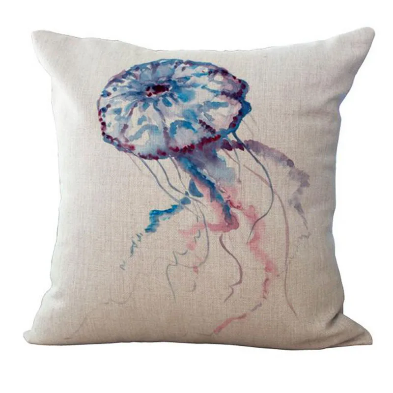 Подушка &quotЧерепаха&quot Обложка морская биология Mizuki гиппокамп Осьминог Золотая