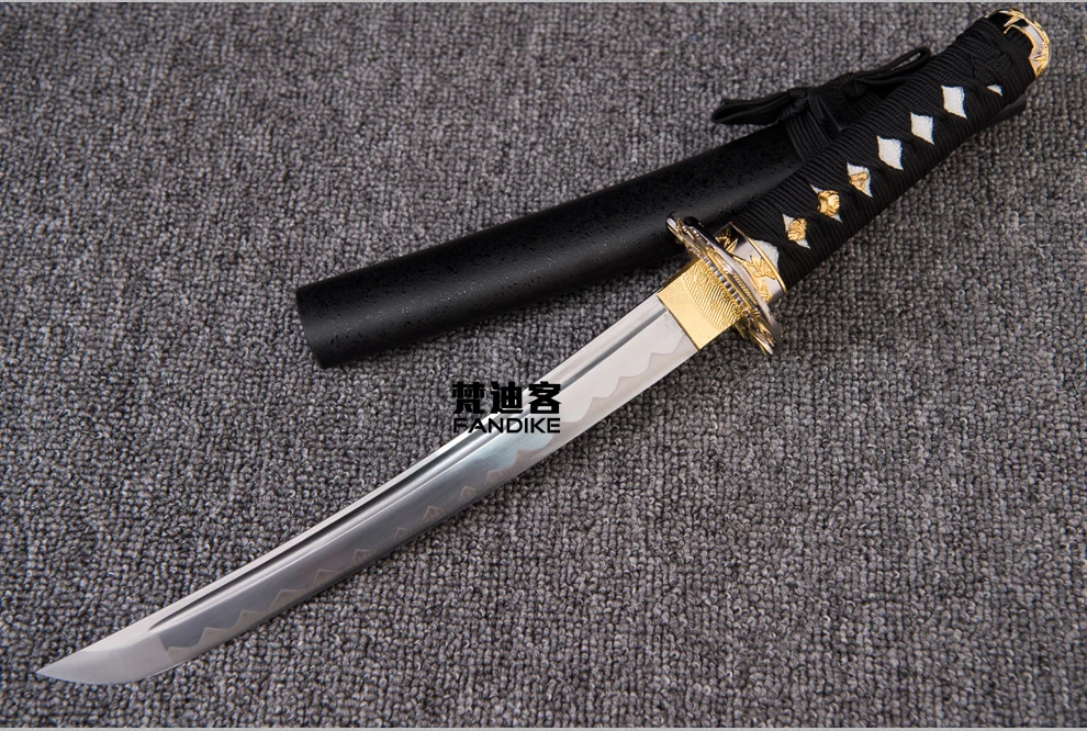 Handmade Steel Gold Blade Japanese Samurai Katana Sword Sharp Battle Ready Blade BATTLE READY Carbon Steel Handmade