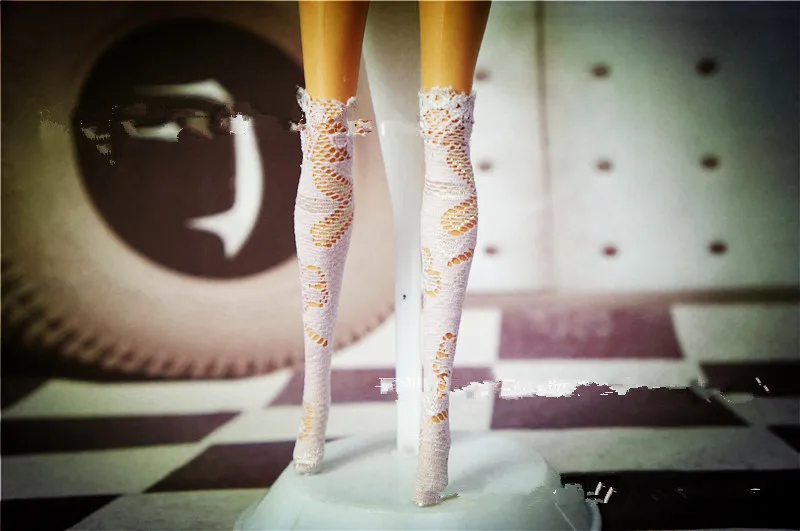 QMXD 3 пара/лот милые куклы Полосатые чулки для 1/6 Kurhn Barbies monster Momoko Pullip Blyth кукольные