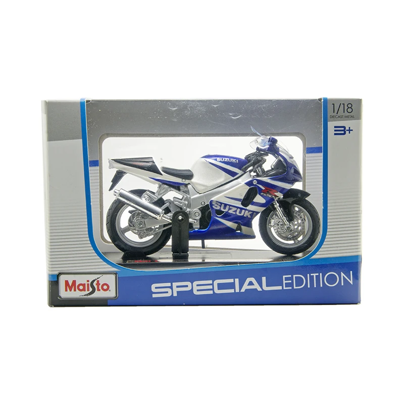 Модель мотоцикла Maisto 1:18 модель Suzuki GSXR750 из сплава миниатюрная гоночная игрушка