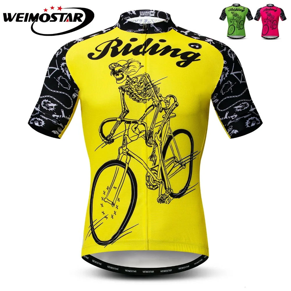 Мужская велосипедная майка из дышащего Джерси с коротким рукавом MTB рубашка Ropa