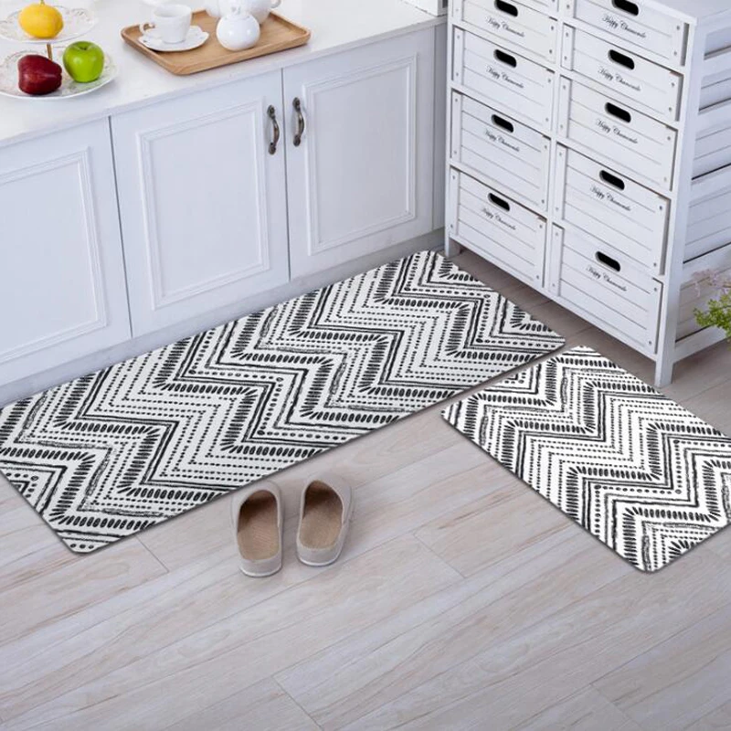 Современный кухонный коврик Противоскользящие коврики для гостиной балкона