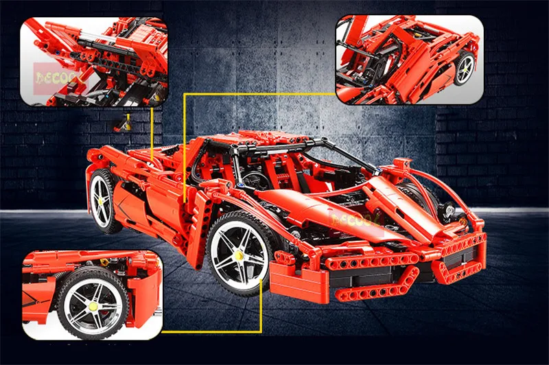 21047 Technic игрушки серии совместимы с MOC 10265 Mustang автомобиль набор строительные блоки кирпичи автомобиль игрушки Дети Рождественские подарки