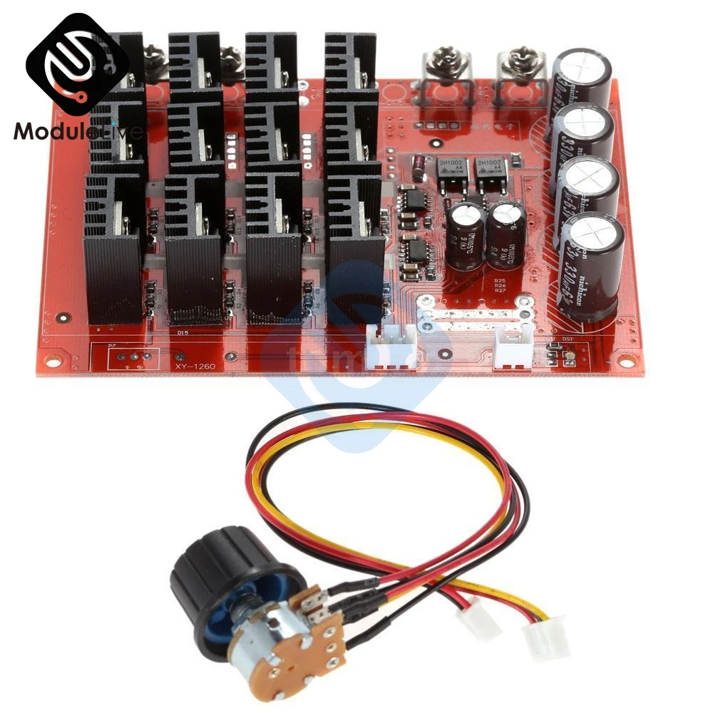 10-50 В постоянного тока 60 А контроллер скорости двигателя PWM HHO RC 12 в 24 48 3000 Вт чехол |
