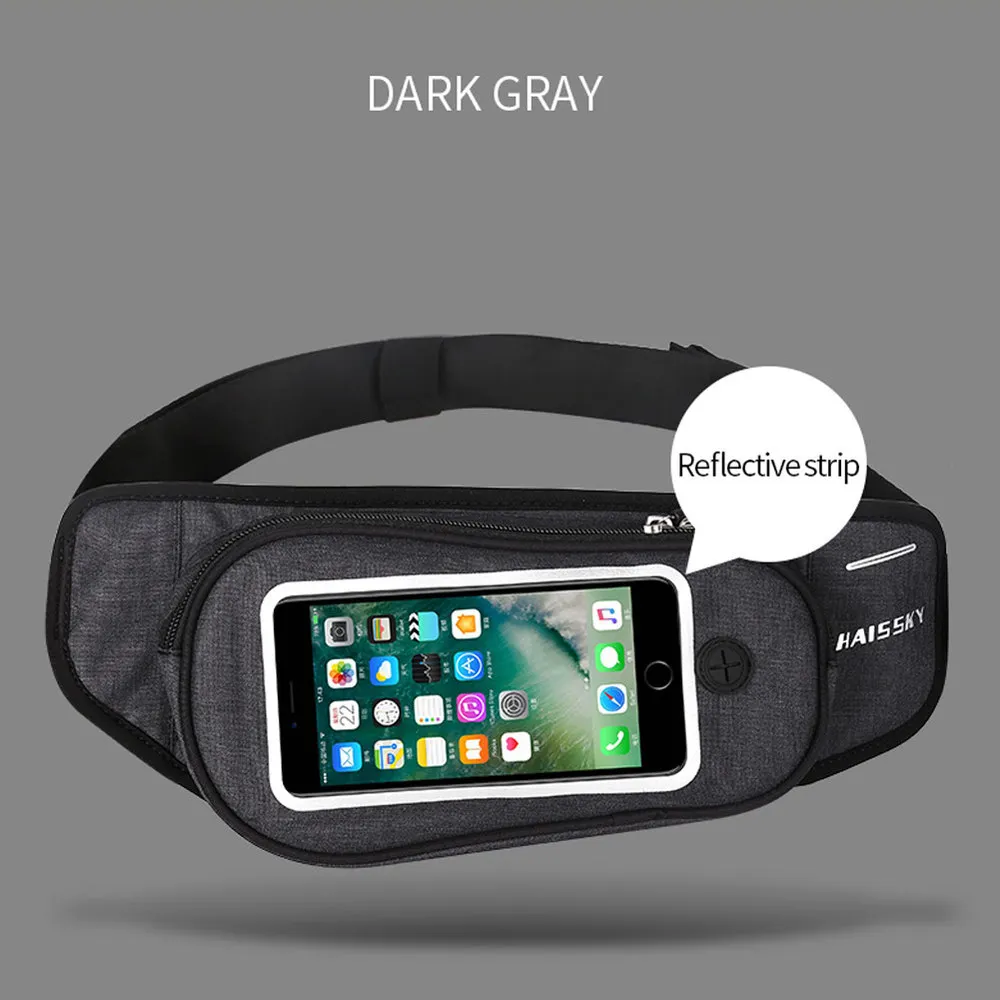 

Unisex Outdoor Sports Running Waist Bag Belt Jogging Key Mobile Phone Money Travel Pouch Large Capacity Fitness Waterproof Bag