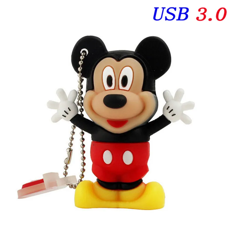 B JASTER Мультфильм Горячая Usb 3,0 высокоскоростной мультфильм Минни Микки USB флеш-накопитель 64 ГБ 32 ГБ 16 ГБ 8 ГБ 4 ГБ флеш-накопитель фактическая емкость - Цвет: B