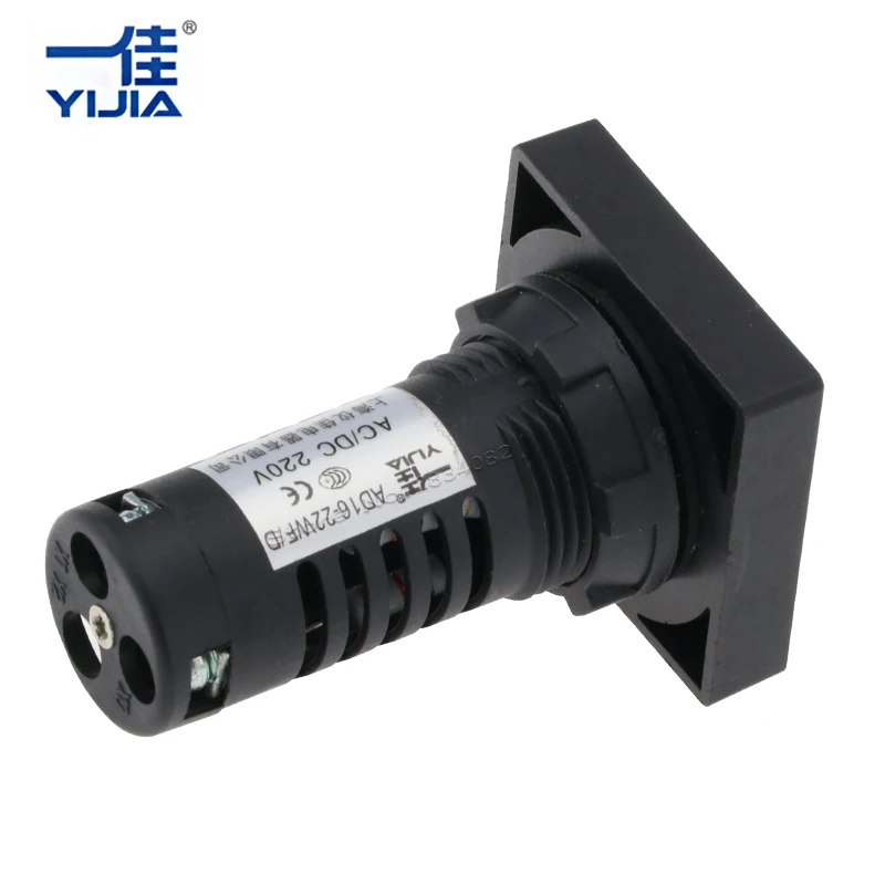 Выключатель с крепежным отверстием 22 мм круглый индикатор положения световой