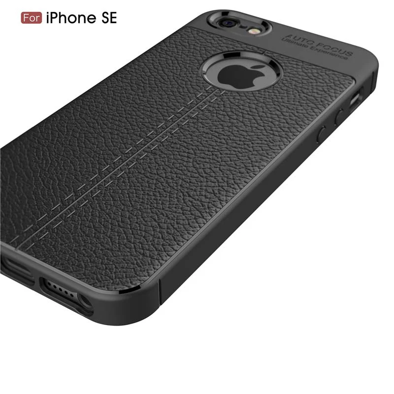 Кожаный чехол для телефона Coque iphone 5 5S SE X 10 XS MAX XR противоударный мягкий TP Для Apple 6 S 7