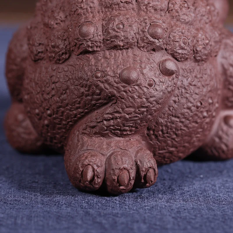 Керамика и фарфор yixing с пурпурным песком глубокими карманами чайный поднос жабой