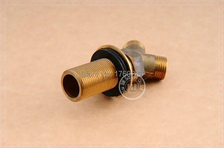 Freeshipping B&ampR Fashionable Tap Bathroom Gold Mixer Three Double handle hole Surface Mounted faucet BR-11000 torneira ban |