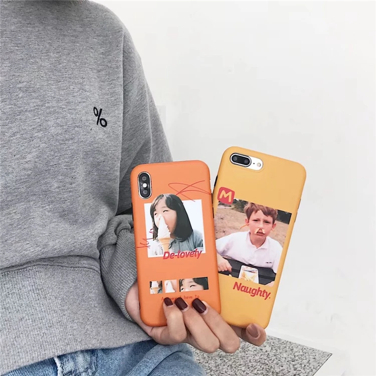 Милый прикольный детский чехол с иллюстрациями для пар iPhone X, XR, XS, Max, X, 8, 7, 6, 6S Plus, мягкий чехол для телефона IMD, чехол s Coque