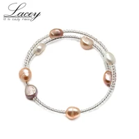 cheap freshwater pearl braceletcultrued real pearl bracelet for womenpearl jewelry bracelet gift drop shipping
