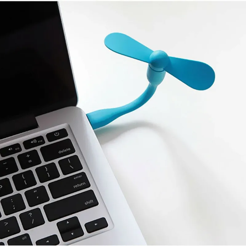 Мини милый портативный гибкий USB вентилятор, летний кулер, гибкие съемные usb-гаджеты, низкая мощность для банка мощности, ПК, ноутбука OTG, лучший подарок