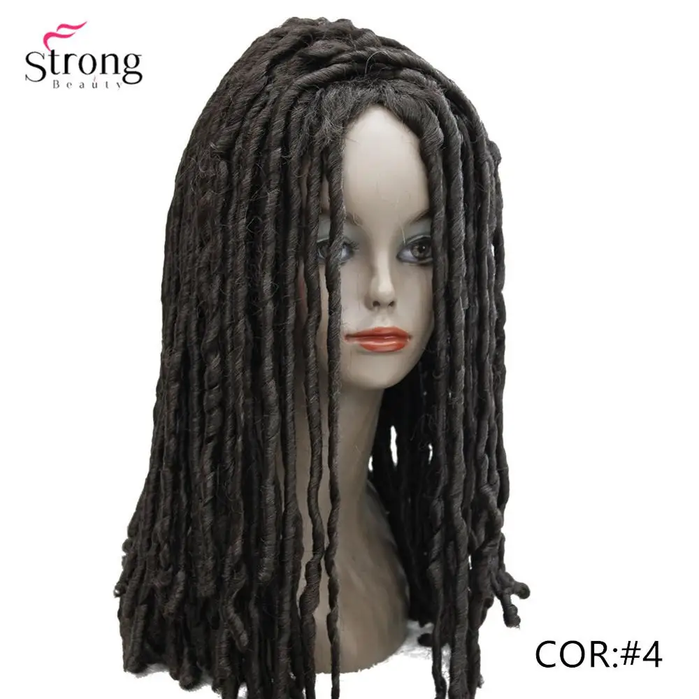 StrongBeauty твист волосы косы с крючком парики синтетические дреды, косы парик волос - Цвет: #4