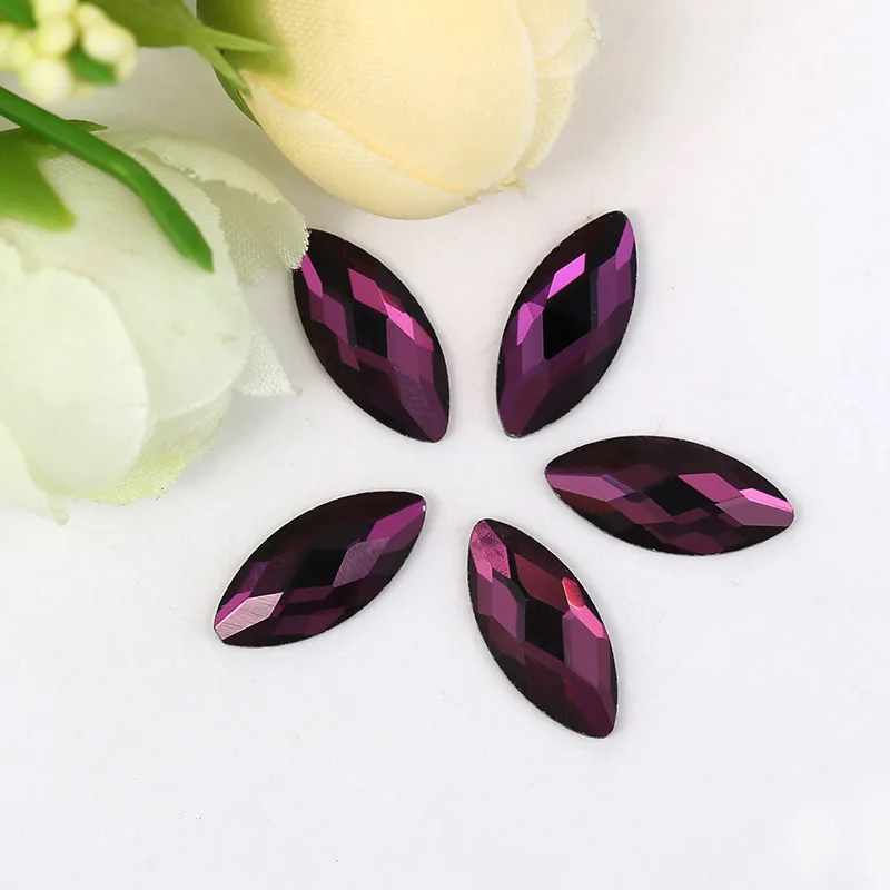 Прямые продажи с завода! Фиолетовый конский глаз форма плоская задняя сторона