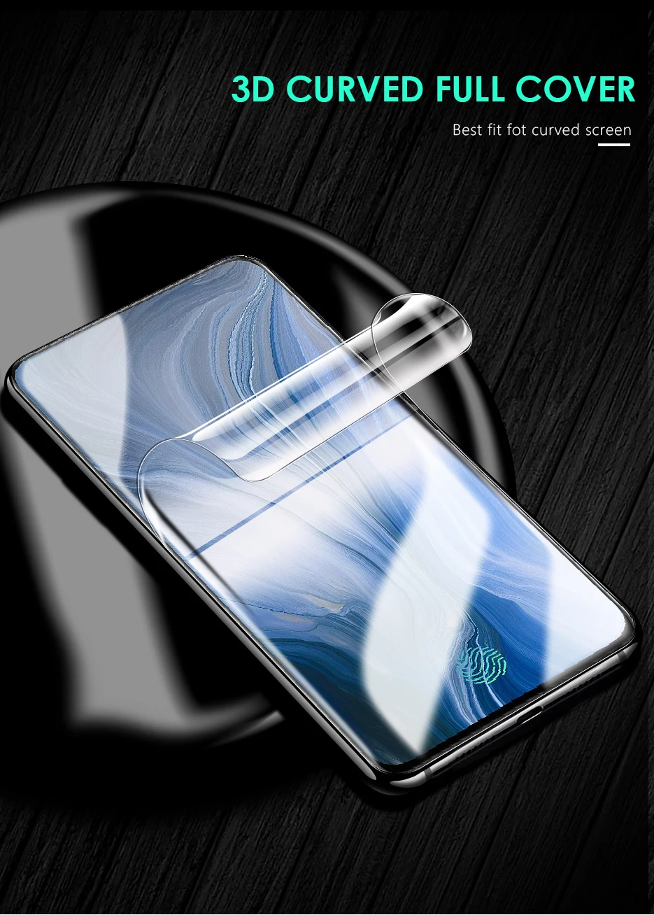 CHYI 3D изогнутая пленка для Oppo Reno 10x zoom CPH1919 защита экрана полное покрытие гидратационная пленка с инструментами не закаленное стекло