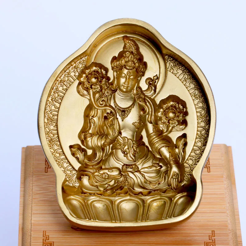 

tsa tsa par Tibetan Buddha statue three copper / wipe Long White Tara tsa tsa par / manual / dedicated boutique boutique